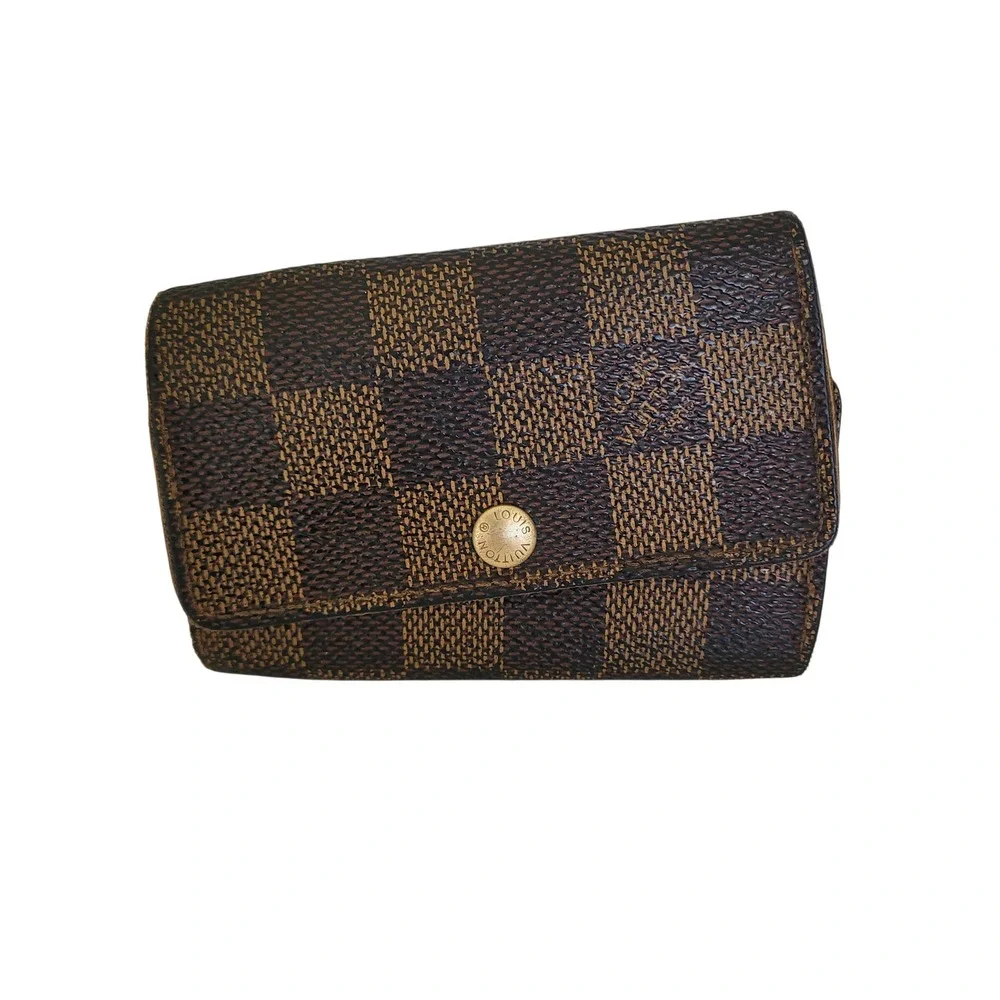 Louis Vuitton 6 Key Holder Damier Ebene Brown Canvas Wallet CT0044 France